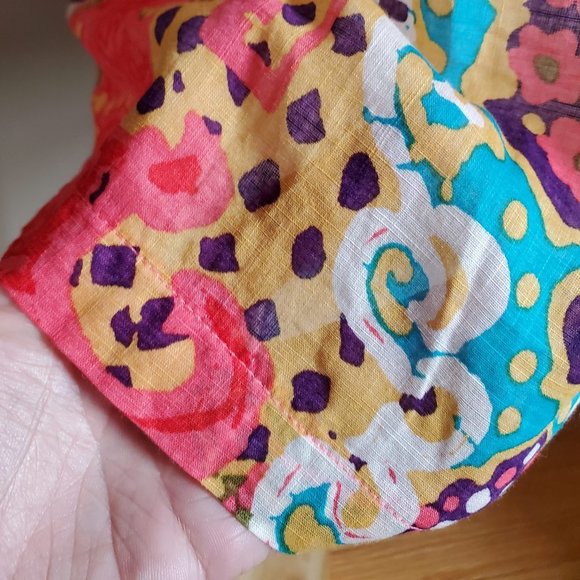 J.Crew Boho Cotton T-Shirt Ribbon, Floral sz 6 - Picture 9 of 11